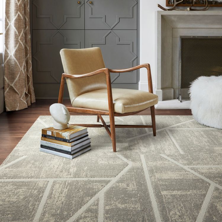 CARPET: LC02, Fawn, Non Directional LVT: Level Set, Beech, Ashlar
